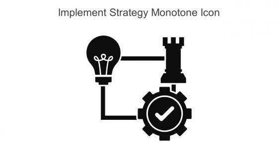 Implement Strategy Monotone Icon In Powerpoint Pptx Png And Editable Eps Format