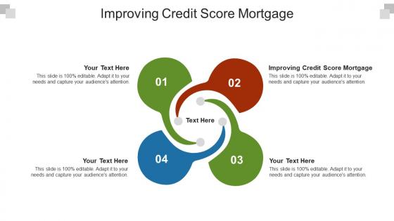 Improving credit score mortgage ppt powerpoint presentation icon microsoft cpb