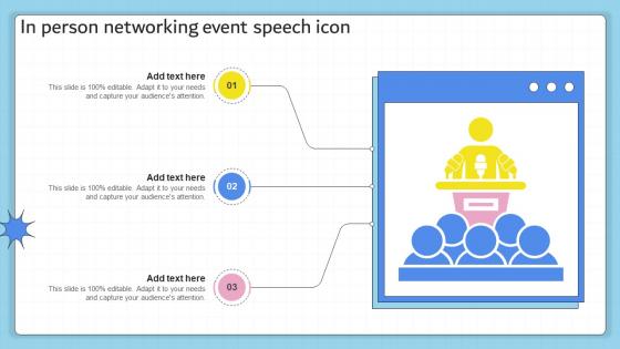 In Person Networking Event Speech Icon