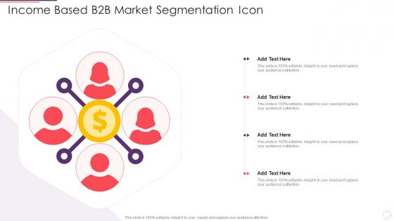 Income Based B2b Market Segmentation Icon