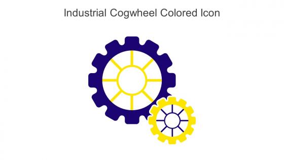 Industrial Cogwheel Colored Icon In Powerpoint Pptx Png And Editable Eps Format