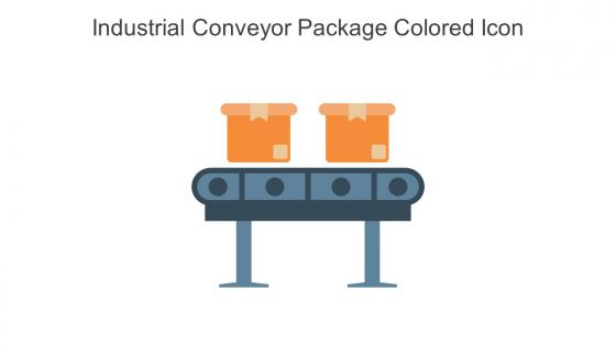 Industrial Conveyor Package Colored Icon In Powerpoint Pptx Png And Editable Eps Format