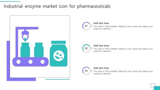 Industrial Enzyme Market Icon For Pharmaceuticals