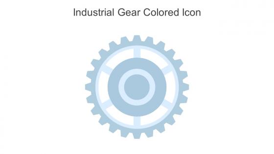 Industrial Gear Colored Icon In Powerpoint Pptx Png And Editable Eps Format