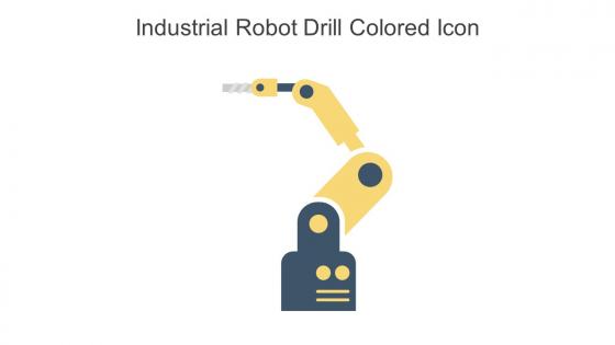 Industrial Robot Drill Colored Icon In Powerpoint Pptx Png And Editable Eps Format