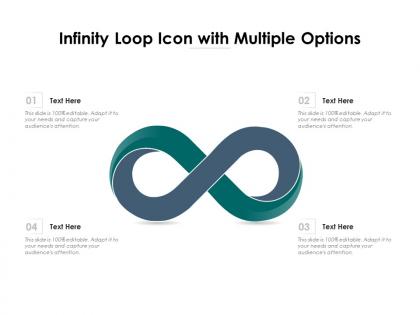 Infinity loop icon with multiple options