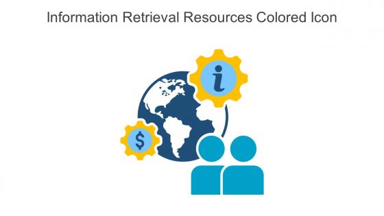 Information Retrieval Resources Colored Icon In Powerpoint Pptx Png And Editable Eps Format