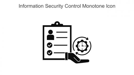 Information Security Control Monotone Icon In Powerpoint Pptx Png And Editable Eps Format