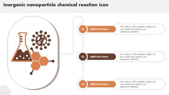 Inorganic Nanoparticle Chemical Reaction Icon Ppt Powerpoint