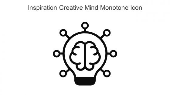 Inspiration Creative Mind Monotone Icon In Powerpoint Pptx Png And Editable Eps Format