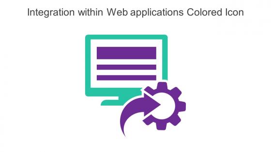 Integration Within Web Applications Colored Icon In Powerpoint Pptx Png And Editable Eps Format