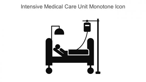 Intensive Medical Care Unit Monotone Icon In Powerpoint Pptx Png And Editable Eps Format