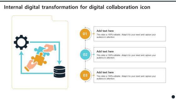 Internal Digital Transformation For Digital Collaboration Icon
