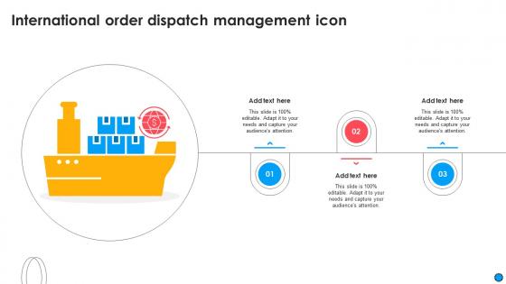 International Order Dispatch Management Icon