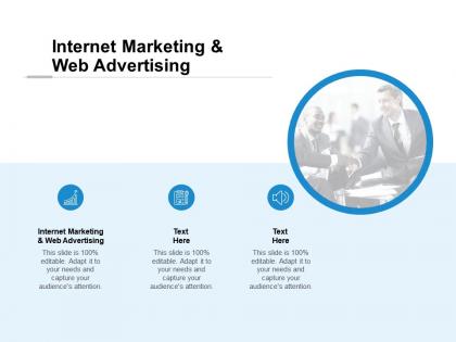 Internet marketing and web advertising ppt powerpoint presentation icon background designs cpb