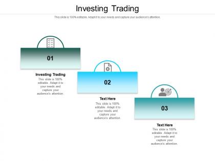 Investing trading ppt powerpoint presentation icon background image cpb
