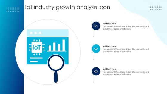 IOT Industry Growth Analysis Icon Ppt Sample