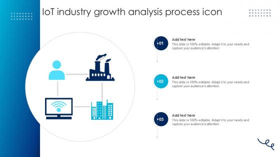 IOT Industry Growth Analysis Process Icon Ppt Sample