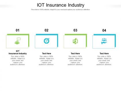 Iot insurance industry ppt powerpoint presentation icon microsoft