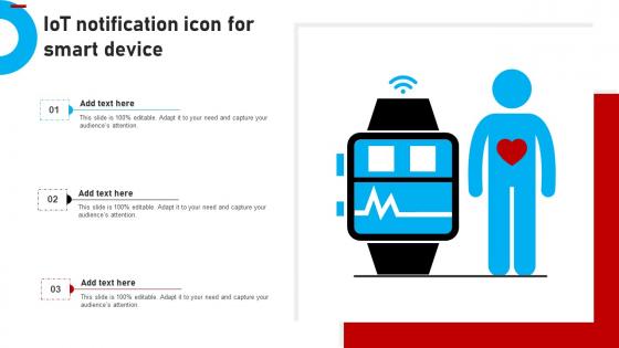 IOT Notification Icon For Smart Device