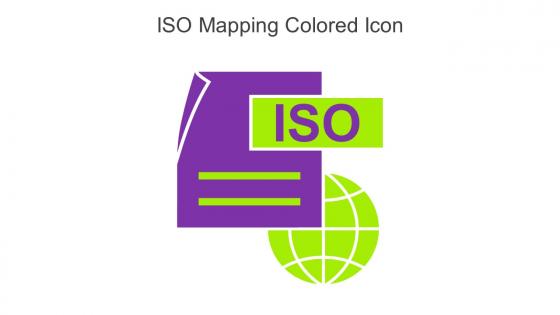 ISO Mapping Colored Icon In Powerpoint Pptx Png And Editable Eps Format