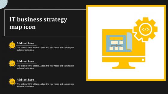 IT Business Strategy Map Icon