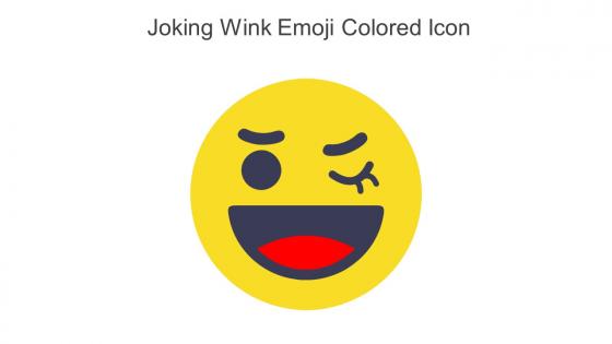 Joking Wink Emoji Colored Icon In Powerpoint Pptx Png And Editable Eps Format