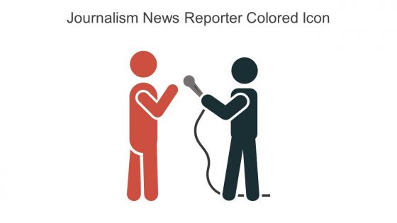 Journalism News Reporter Colored Icon In Powerpoint Pptx Png And Editable Eps Format