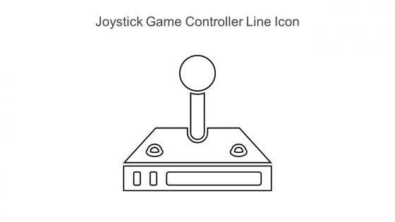 Joystick Game Controller Line Icon