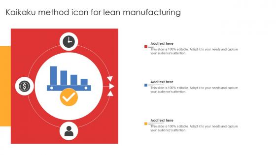 Kaikaku Method Icon For Lean Manufacturing Ppt Example