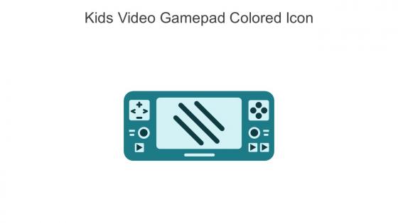 Kids Video Gamepad Colored Icon In Powerpoint Pptx Png And Editable Eps Format