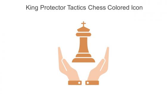 King Protector Tactics Chess Colored Icon In Powerpoint Pptx Png And Editable Eps Format