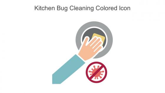 Kitchen Bug Cleaning Colored Icon In Powerpoint Pptx Png And Editable Eps Format
