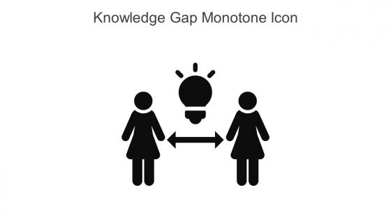 Knowledge Gap Monotone Icon In Powerpoint Pptx Png And Editable Eps Format
