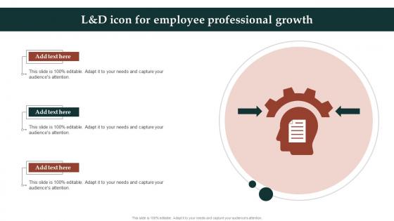 L And D Icon For Employee Professional Growth