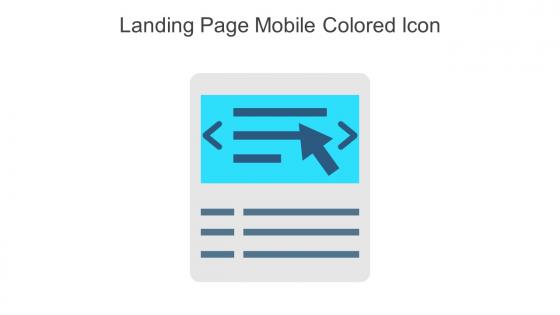 Landing Page Mobile Colored Icon In Powerpoint Pptx Png And Editable Eps Format