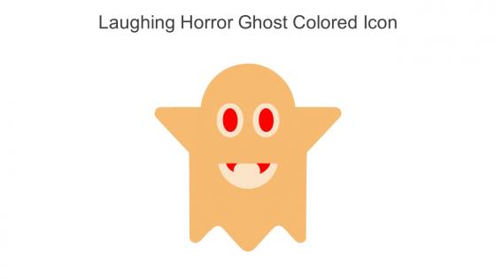 Laughing Horror Ghost Colored Icon In Powerpoint Pptx Png And Editable Eps Format