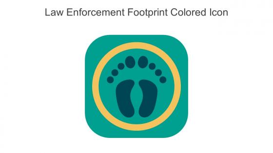 Law Enforcement Footprint Colored Icon In Powerpoint Pptx Png And Editable Eps Format