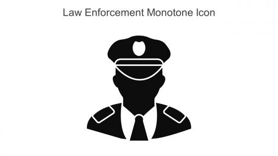 Law Enforcement Monotone Icon In Powerpoint Pptx Png And Editable Eps Format
