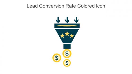 Lead Conversion Rate Colored Icon In Powerpoint Pptx Png And Editable Eps Format