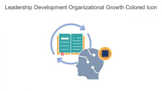 Leadership Development Organizational Growth Colored Icon In Powerpoint Pptx Png And Editable Eps Format