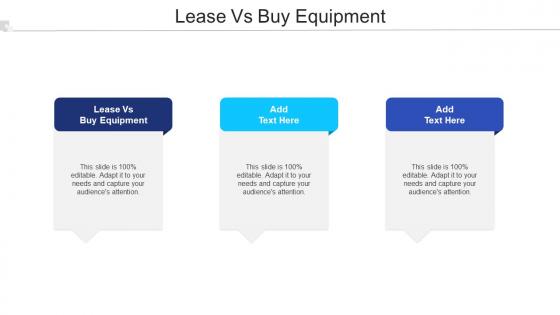 Lease Vs Buy Equipment Ppt Powerpoint Presentation Icon Infographic Template Cpb