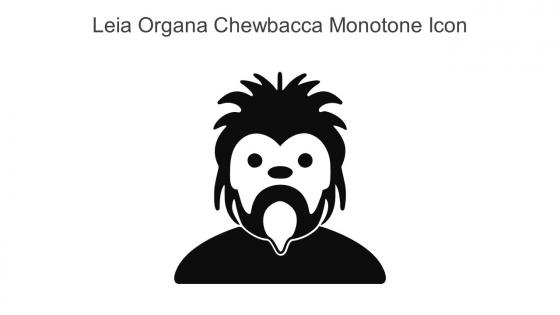 Leia Organa Chewbacca Monotone Icon In Powerpoint Pptx Png And Editable Eps Format
