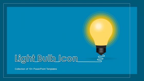 Light Bulb Icon Powerpoint Ppt Template Bundles