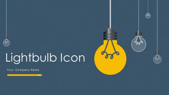 Lightbulb Icon Powerpoint Ppt Template Bundles