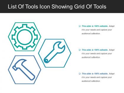 List of tools icon showing grid of tools