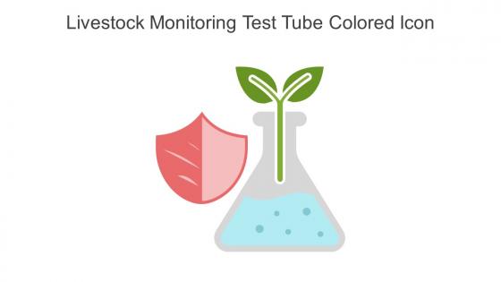 Livestock Monitoring Test Tube Colored Icon In Powerpoint Pptx Png And Editable Eps Format