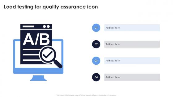 Load Testing For Quality Assurance Icon Ppt Sample