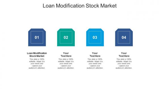 Loan modification stock market ppt powerpoint presentation icon background image cpb