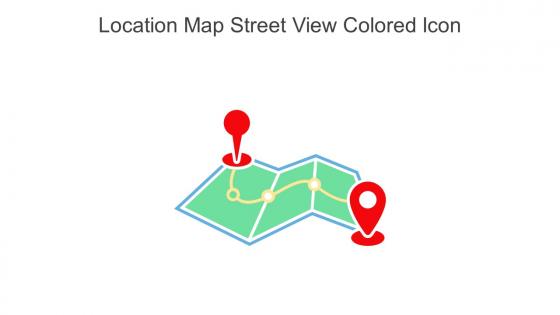 Location Map Street View Colored Icon In Powerpoint Pptx Png And Editable Eps Format